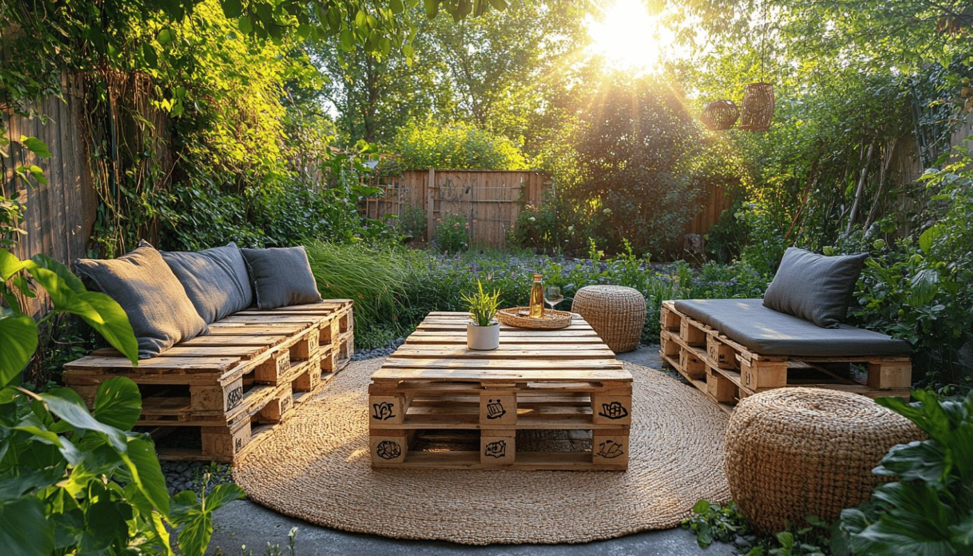 Comment transformer des palettes en meubles de jardin écologiques ?